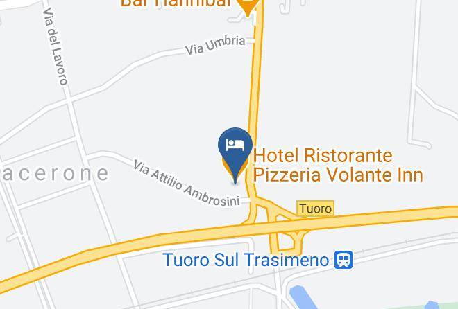 Perugia - Hotel Ristorante Pizzeria Volante Inn Maps