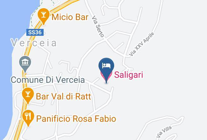 Sondrio - Saligari Hotel Maps
