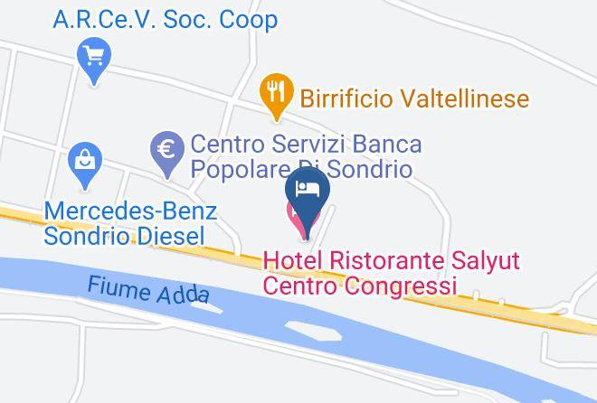 Sondrio - Hotel Ristorante Salyut Dei F Lli Canovi Srl Maps