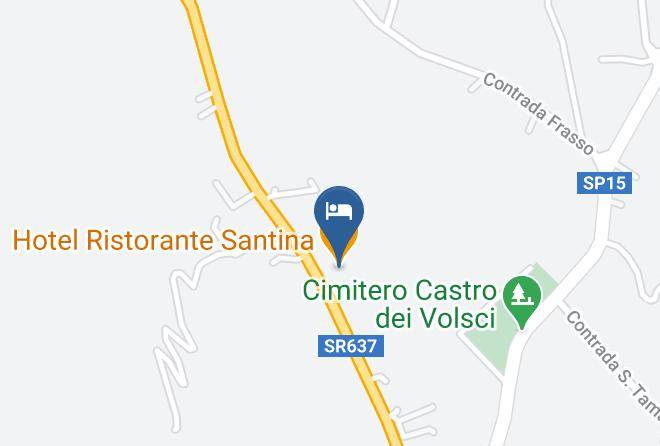 Frosinone - Hotel Ristorante Santina Maps