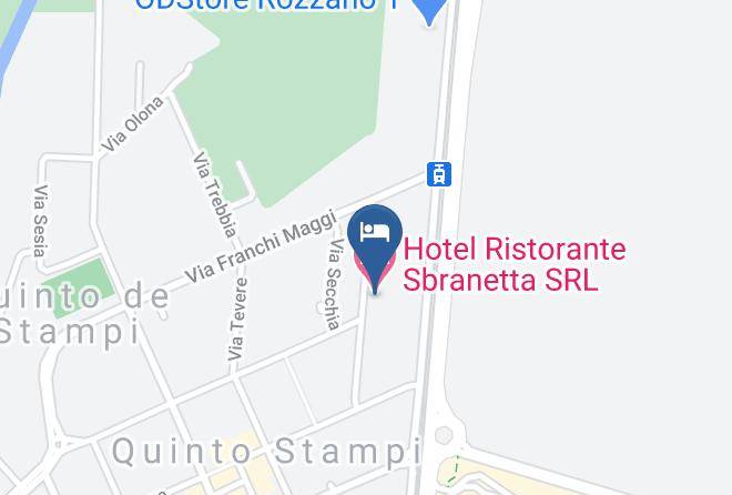 Milan - Hotel Ristorante Sbranetta Srl Maps