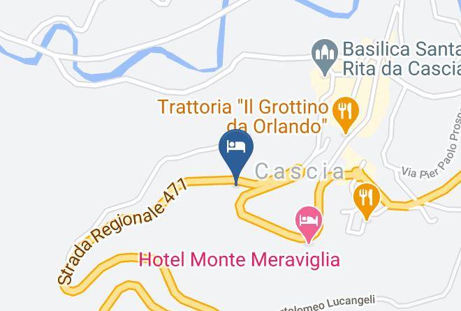Perugia - Hotel Ristorante Scoglio Rosa Maps
