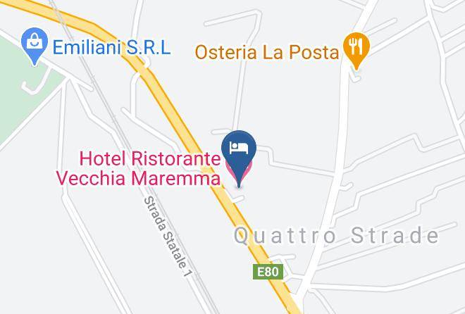 Grosseto - Hotel Ristorante Vecchia Maremma Maps