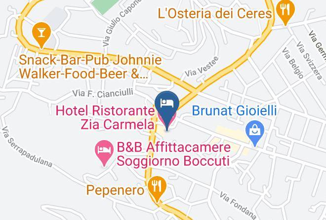 Avellino - Hotel Ristorante Zia Carmela Maps