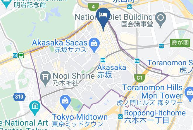 Minato Ward - Hotel Risveglio Akasaka Maps