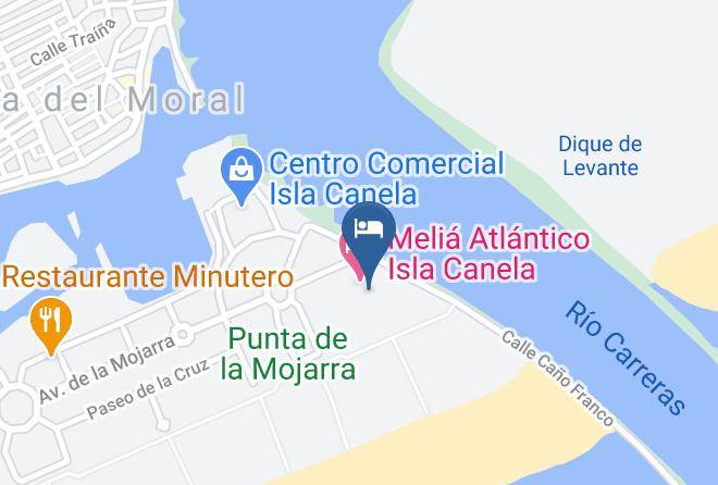 Hotel Melia Atlantico Isla Canela Map