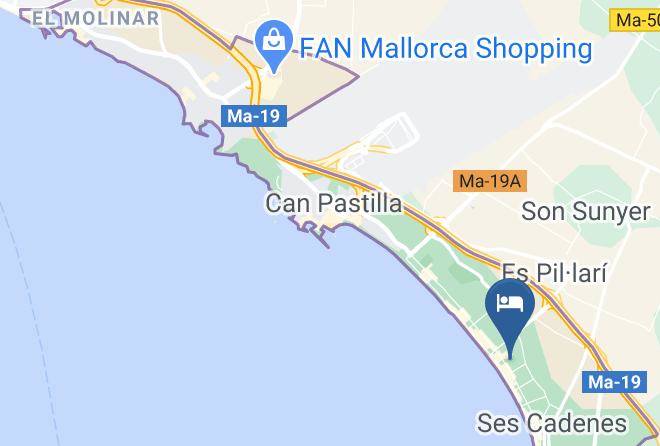 Baleares - Hotel Riu Bravo Maps