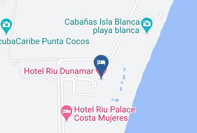 Isla Mujeres - Hotel Riu Dunamar Maps