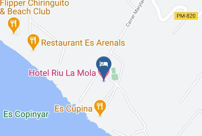 Hotel Riu Palace La Mola Map