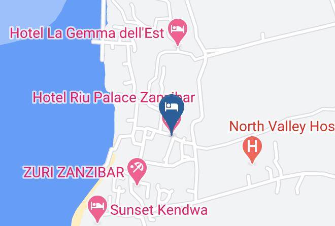 Zansibar North Central - Hotel Riu Palace Zanzibar Maps