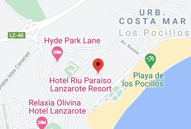 Las Palmas - Hotel Riu Paraiso Lanzarote Resort Maps