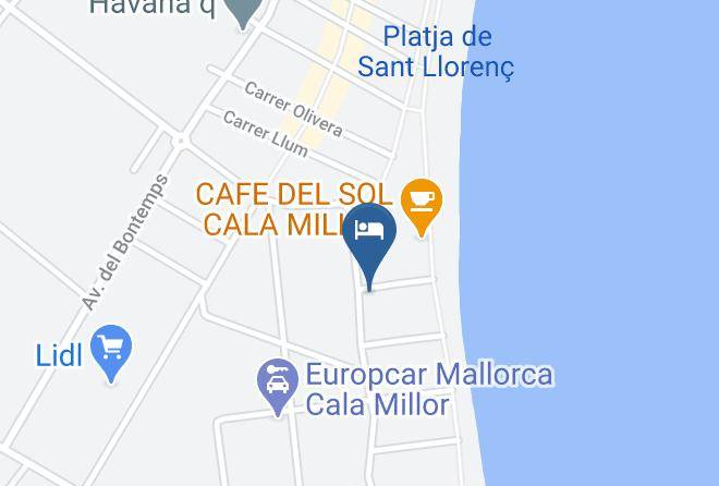 Baleares - Hotel Riu Playa Cala Millor Maps