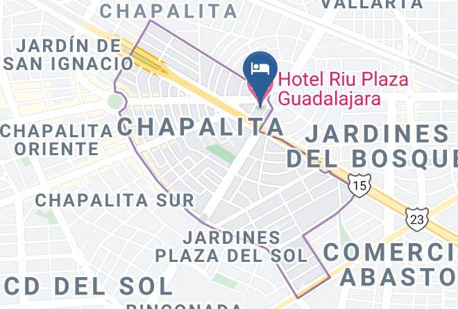 Guadalajara - Hotel Riu Plaza Guadalajara Maps