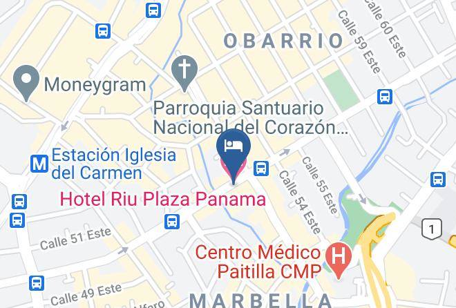 Bella Vista - Hotel Riu Plaza Panama Maps