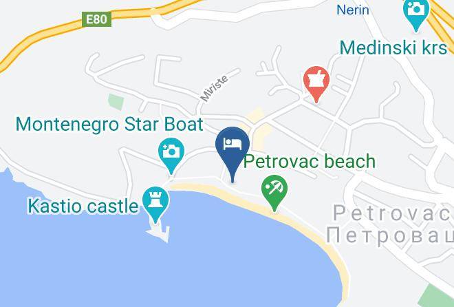 Budva - Hotel Riva Petrovac Maps