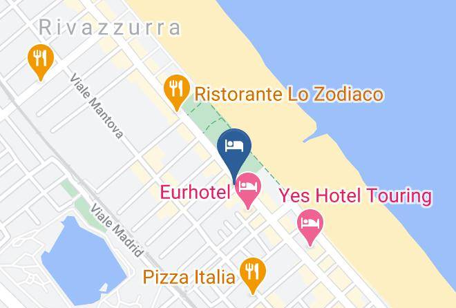 Rimini - Hotel Rivazzurra Tre Stelle Maps