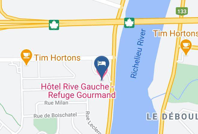 La Vallee Du Richelieu Regional County Municipality - Hotel Rive Gauche Refuge Gourmand Maps