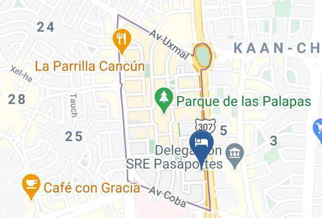 Benito Juarez - Hotel Rivemar Maps