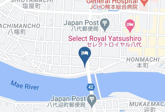 Yatsushiro City - Hotel River Plaza Maps