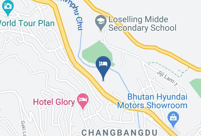 Thimphu - Hotel River Side Maps