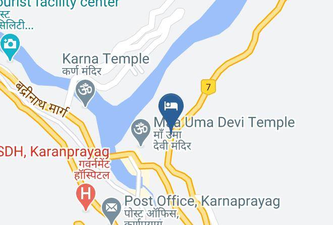 Karnprayag - Hotel River View And Restaurant Maps