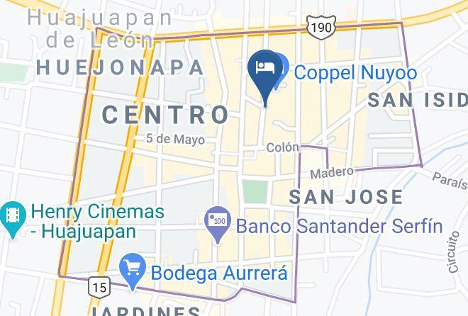 Heroica Ciudad De Huajuapan De Leon - Hotel Rivera Amador Maps