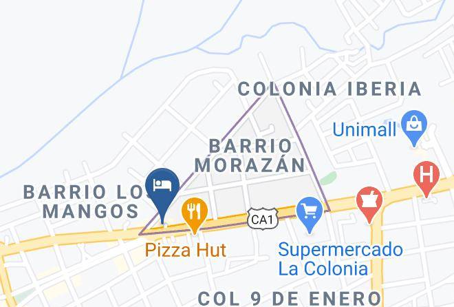 Choluteca - Hotel Rivera Maps