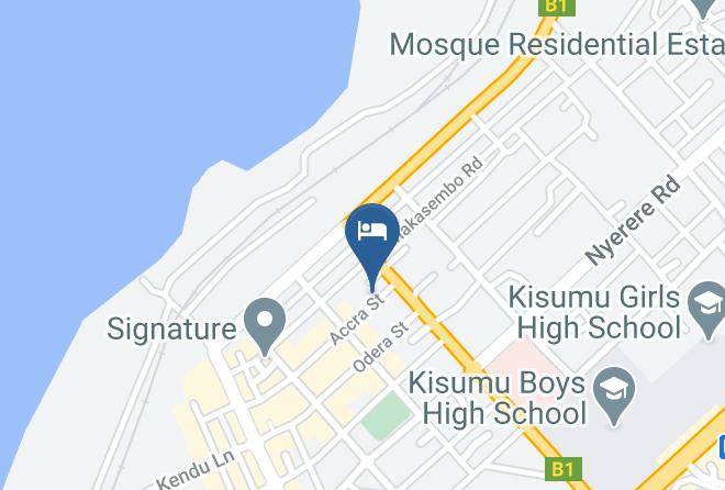 Hotel Riversand Map - Nyanza - Kisumu