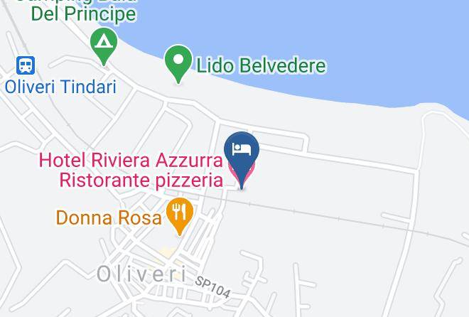 Messina - Hotel Riviera Azzurra Ristorante Pizzeria Maps