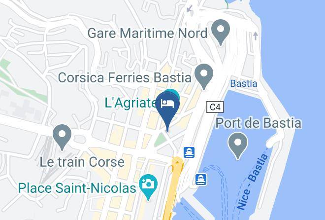 Northernsica - Hotel Riviera Bastia Centre Port Maps