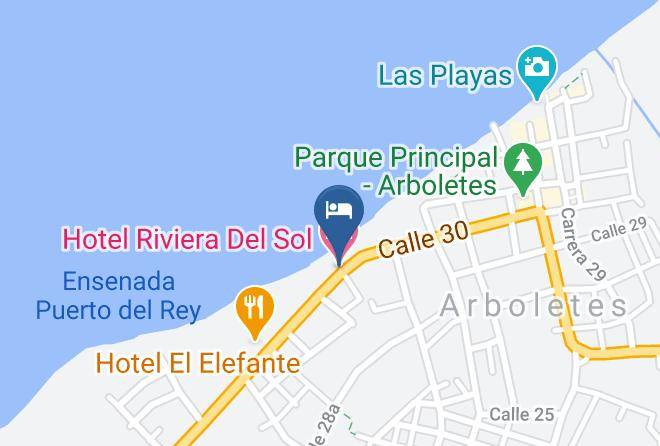 Arboletes - Hotel Riviera Del Sol Maps