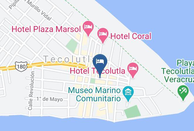 Tecolutla - Hotel Riviera Inn Maps