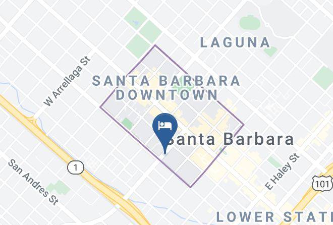 Santa Barbara - Hotel Riviera Maps
