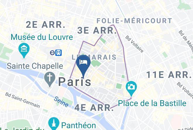 Paris - Hotel Rivoli Maps