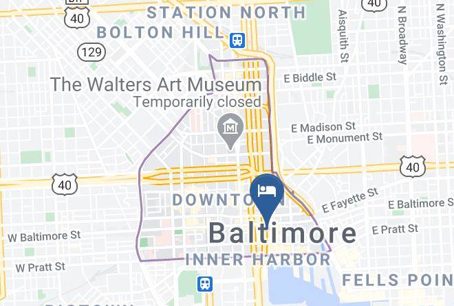 Hotel Rl Baltimore Inner Harbor Map