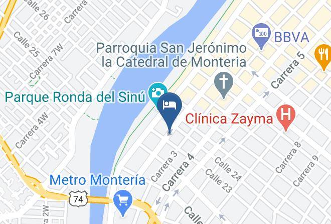Monteria - Hotel Rio Arena Maps