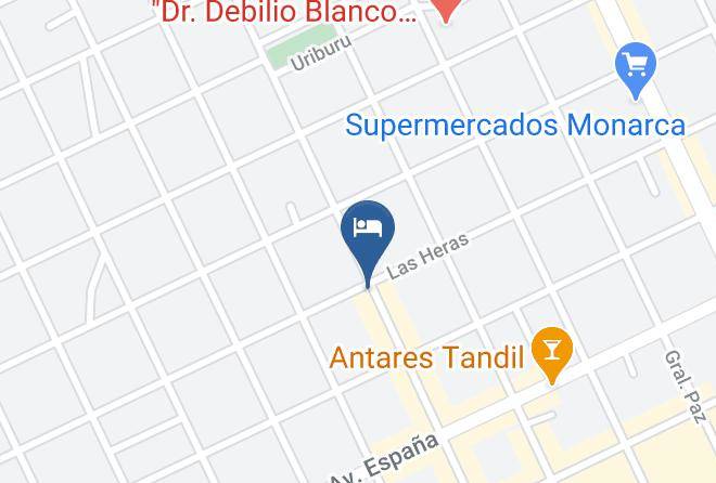 Tandil Partido - Hotel Ro Che Hil Tandil Maps