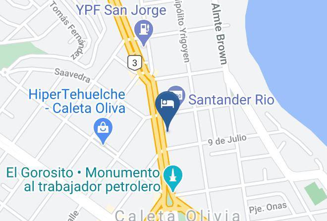 Deseado - Hotel Robert Caleta Olivia Maps