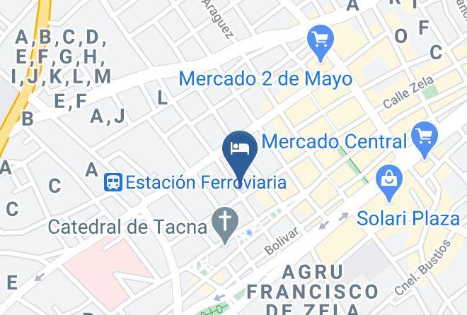 Tacna - Hotel Roble 18 Tacna Maps