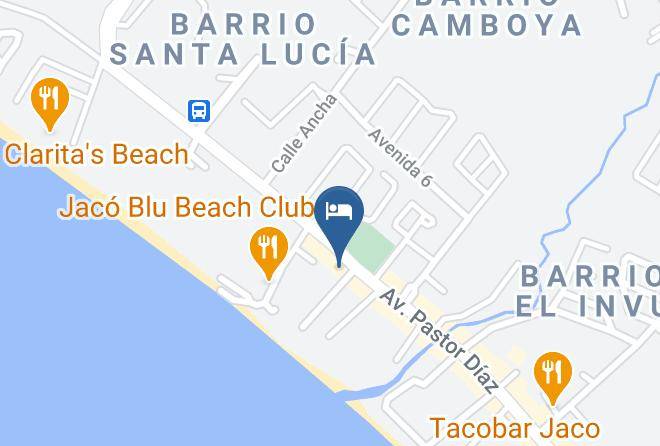 Garabito - Hotel Roblemar Maps