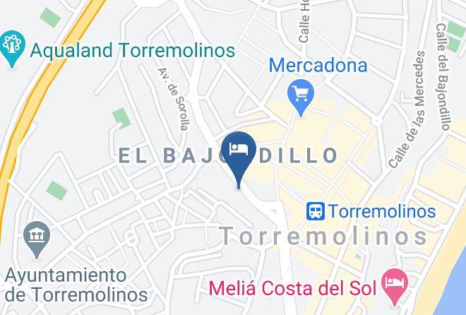 Malaga - Hotel Roc Flamingo Maps
