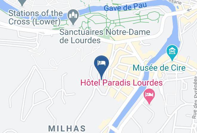 Hautes Pyrenees - Hotel Roc Massabielle Maisongrosse Maps