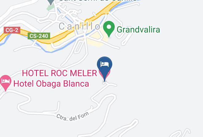 Canillo - Hotel Roc Meler Maps