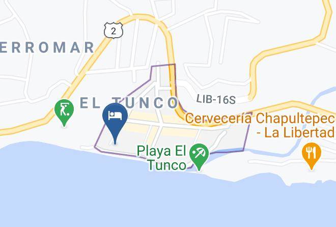 Tamanique - Hotel Roca Sunzal Maps
