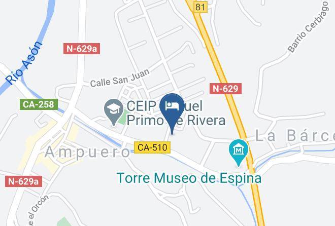 Ampuero - Hotel Rocio Maps