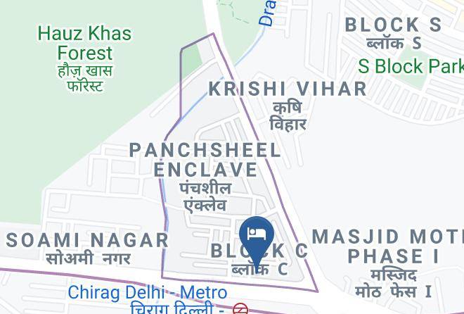 New Delhi - Hotel Rockland Panchsheel Enclave Maps