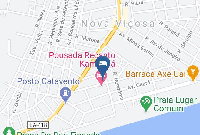 Nova Vicosa - Hotel Roda Viva Maps