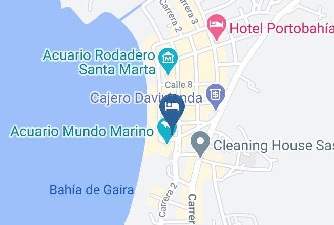 Santa Marta - Hotel Rodadero Beach Maps