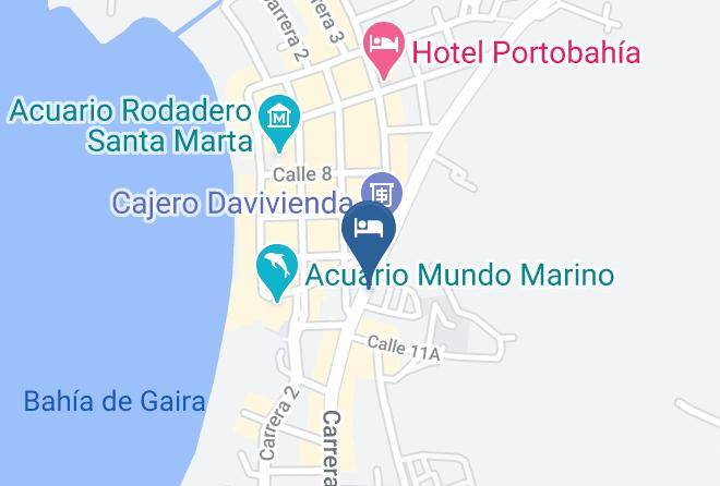 Santa Marta - Hotel Rodadero Dorado Maps