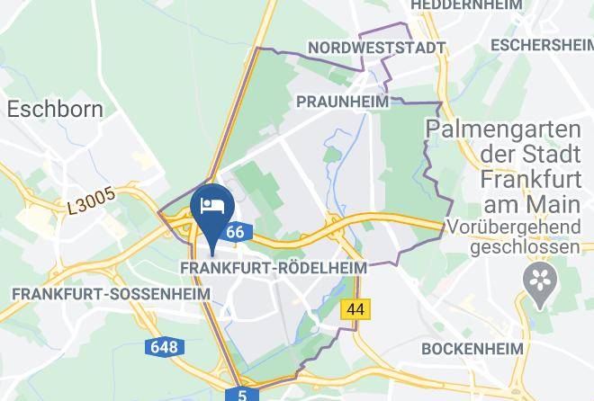 Frankfurt Am Main - Hotel Rodelheimer Hof Frankfurt Maps